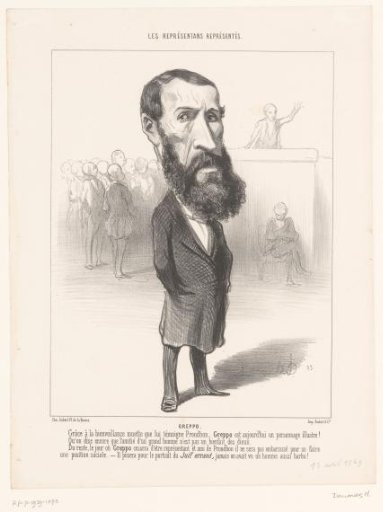 Caricature of Jean-Louis Greppo