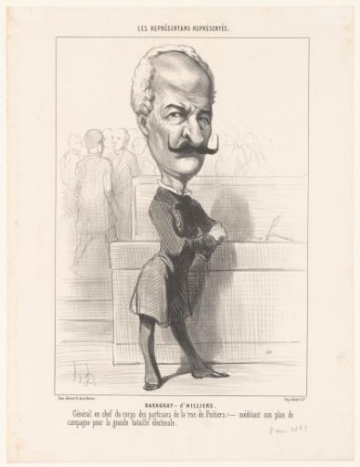 Caricature of Achille, comte Baraguay d'Hilliers