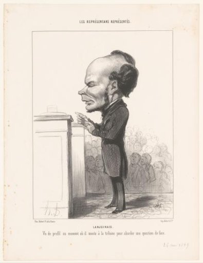 Caricature of Victor-Ambroise, vicomte de Lanjuinais