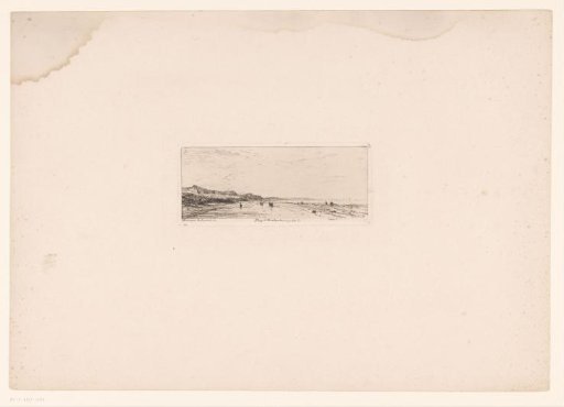 View of the beach of Houlgate in Calvados