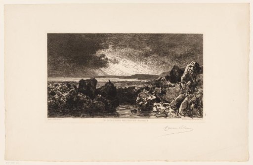 Rocky coast near Trouville