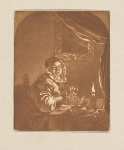 Lady by candlelight