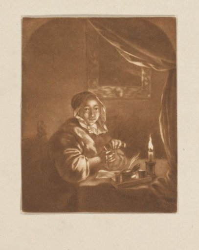 Lady by candlelight