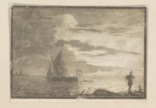 Man with a Sack on His Shoulder at Sunrise