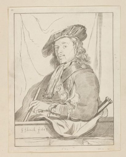 Man at a parapet
