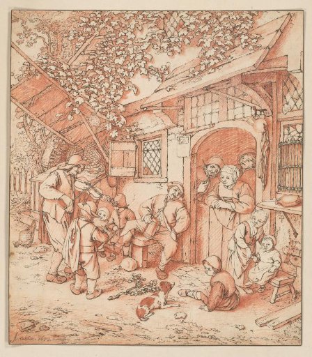 Violin Player in a Tavern
