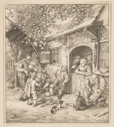Violin Player in a Tavern