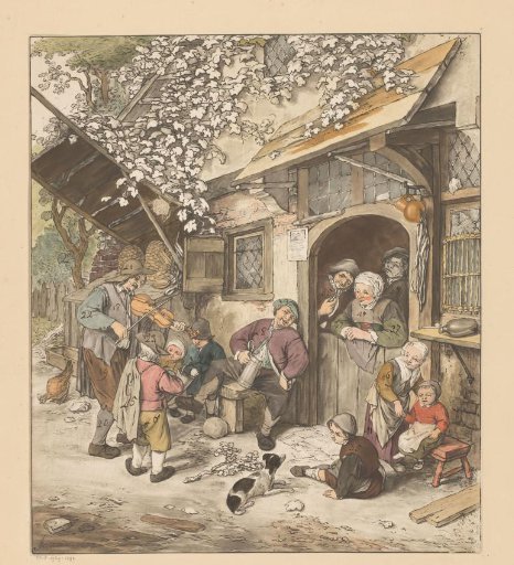 Violin Player in a Tavern