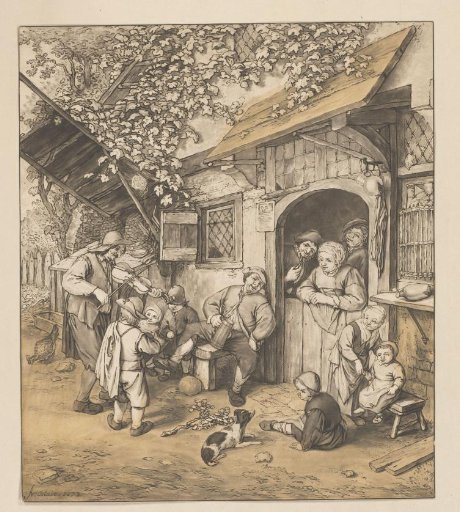 Violin Player in a Tavern