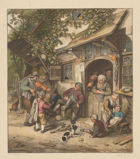 Violin Player in a Tavern