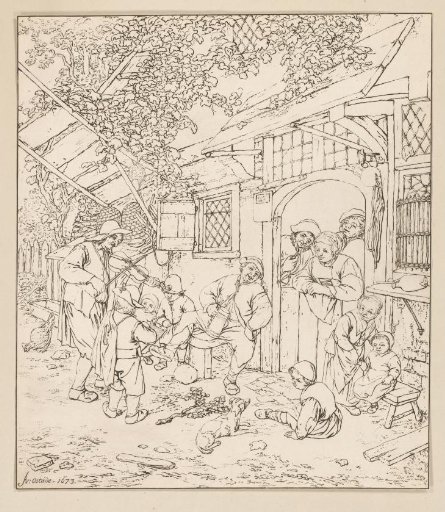 Violin Player in a Tavern