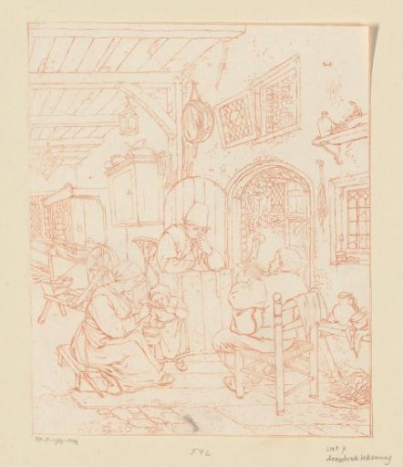 Newspaper Reader in an Interior