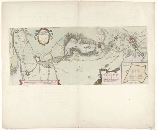 Map of the Siege of Bergen op Zoom, 1622
