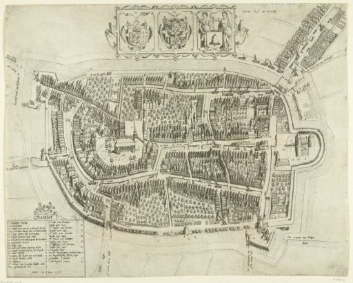 Plan of Franeker, 1598