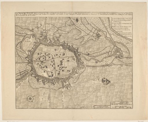 Plan of Douai, 1710