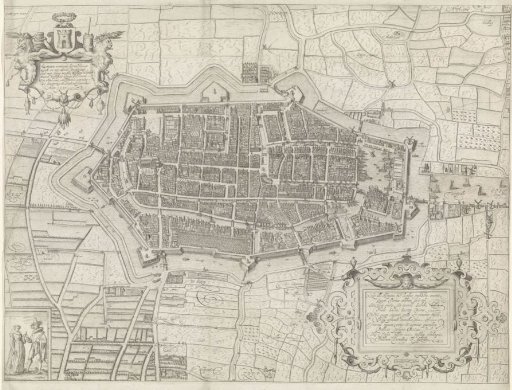 Map of Alkmaar, 1597