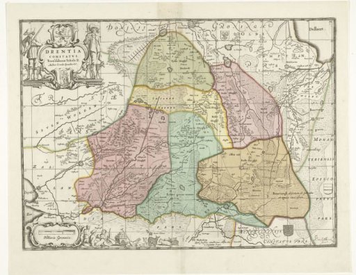 Map of the province of Drente