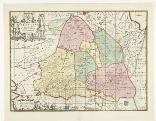 Map of the province of Drente