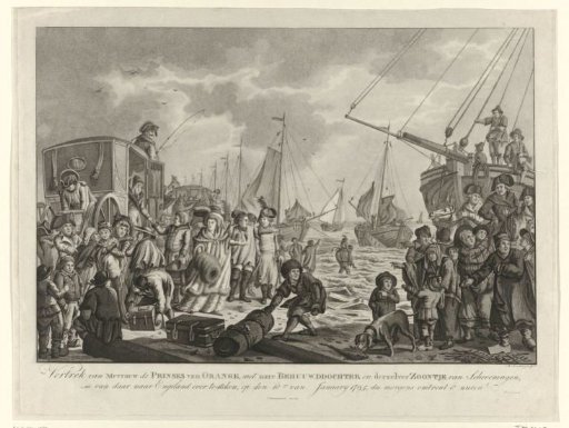 Departure of the Princess of Orange for England, 1795