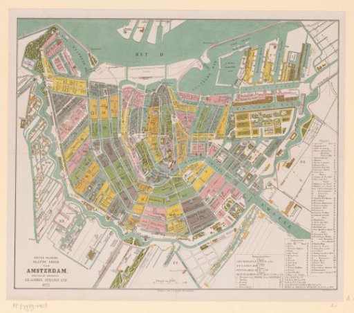 Plan of Amsterdam, 1872