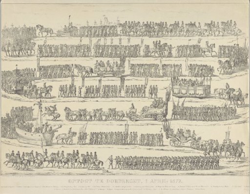 Procession in Dordrecht on 1 April 1872