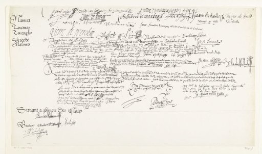 Third Sheet of the Facsimile of the Document of the Union of Brussels with Signatures, 1577