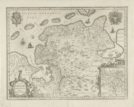 Map of East Frisia