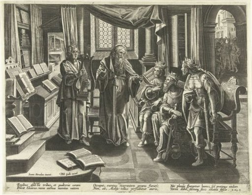 Elisha prophesies to the kings of Israel, Judah and Edom