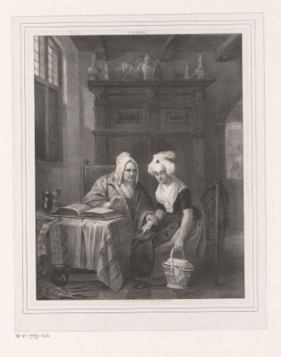 Old and Young Woman in an Interior