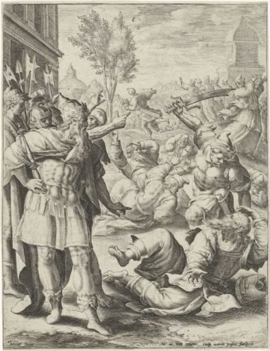 Saul takes revenge on the priests of Nob