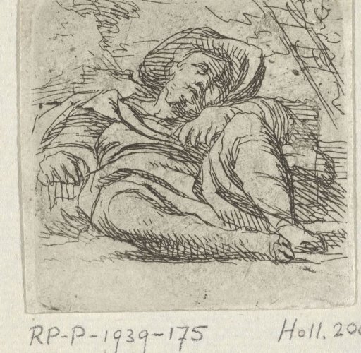 Sleeping Man with Hat