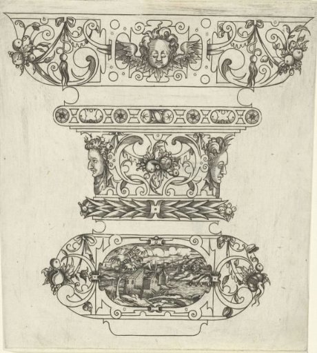 Upper part of a goblet with three variable parts