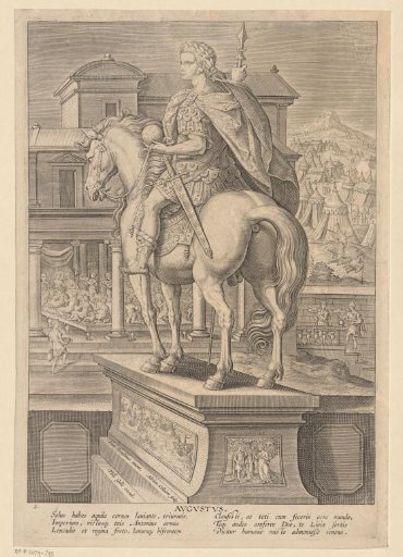 Equestrian portrait of Emperor Augustus