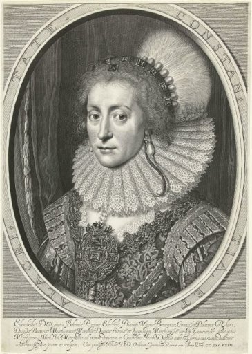 Portrait of Elisabeth Stuart, Electress Palatine, Queen of Bohemia