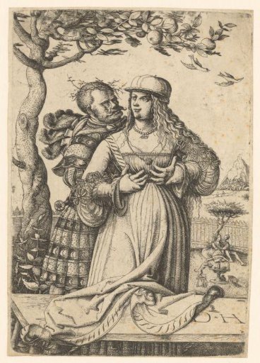 Landsknecht Embracing a Woman