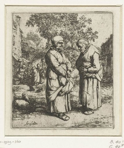 Two Old Women in Conversation