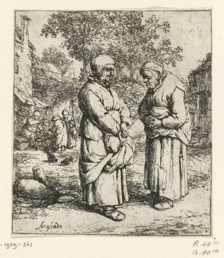 Two Old Women in Conversation