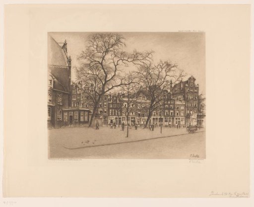 View of the Noordermarkt in Amsterdam