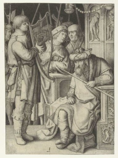 David Plays The Harp For Saul