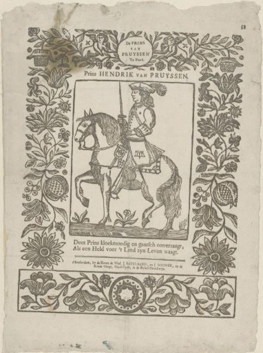 The Prince of Prussia on horseback