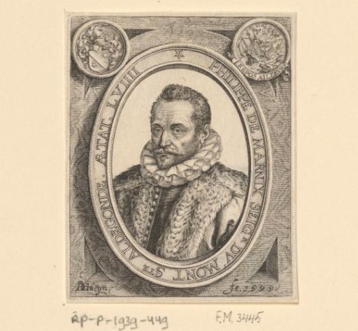 Portrait of Philip of Marnix, Lord of Saint-Aldegonde, at the age of 59