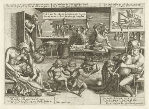 Carefree life in the shoemaker's workshop