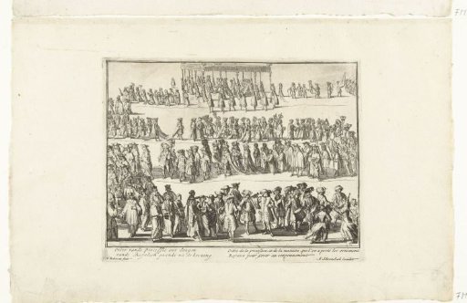 Coronation procession, 1689