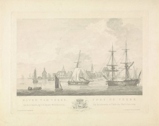 View of the harbour of Veere