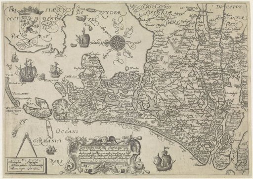 Map of Holland and Utrecht, 1589