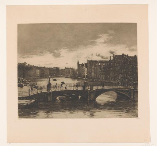View of the Binnen-Amstel in Amsterdam