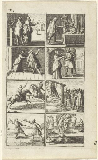 Narrative with depictions of murder and execution (F.1.)