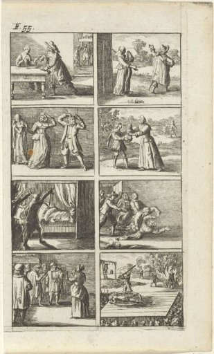 Narrative with depictions of murder and execution (F. 55.)