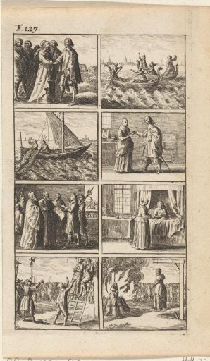 Narrative with depictions of murder and execution (F. 127.)
