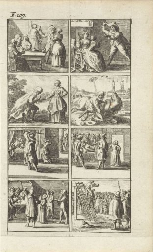 Narrative with depictions of murder and execution (F. 107.)